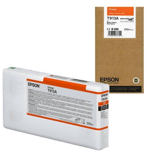 Epson T913A Orange Ink Cartridge (200ml) C13T913A00-PCR Business Solutions Ltd